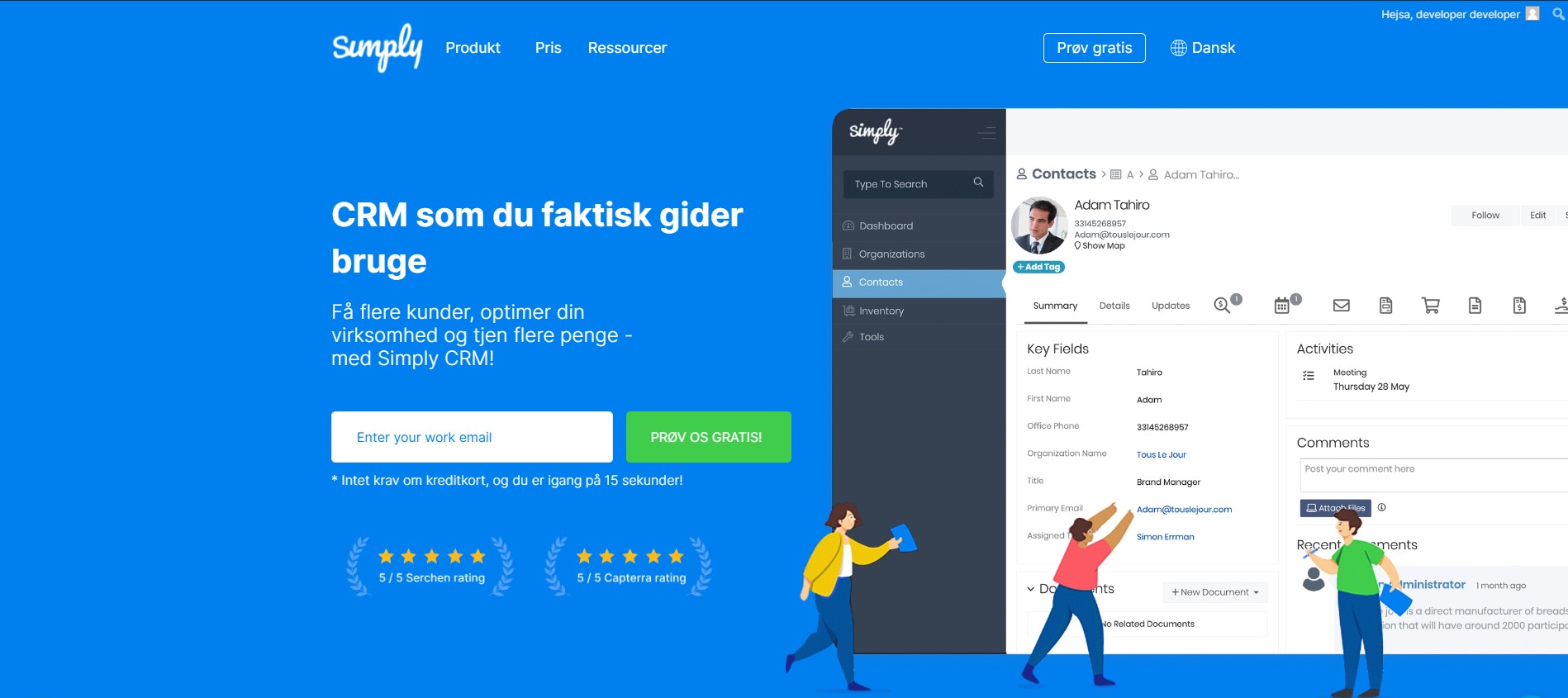 App Landing | Simply CRM